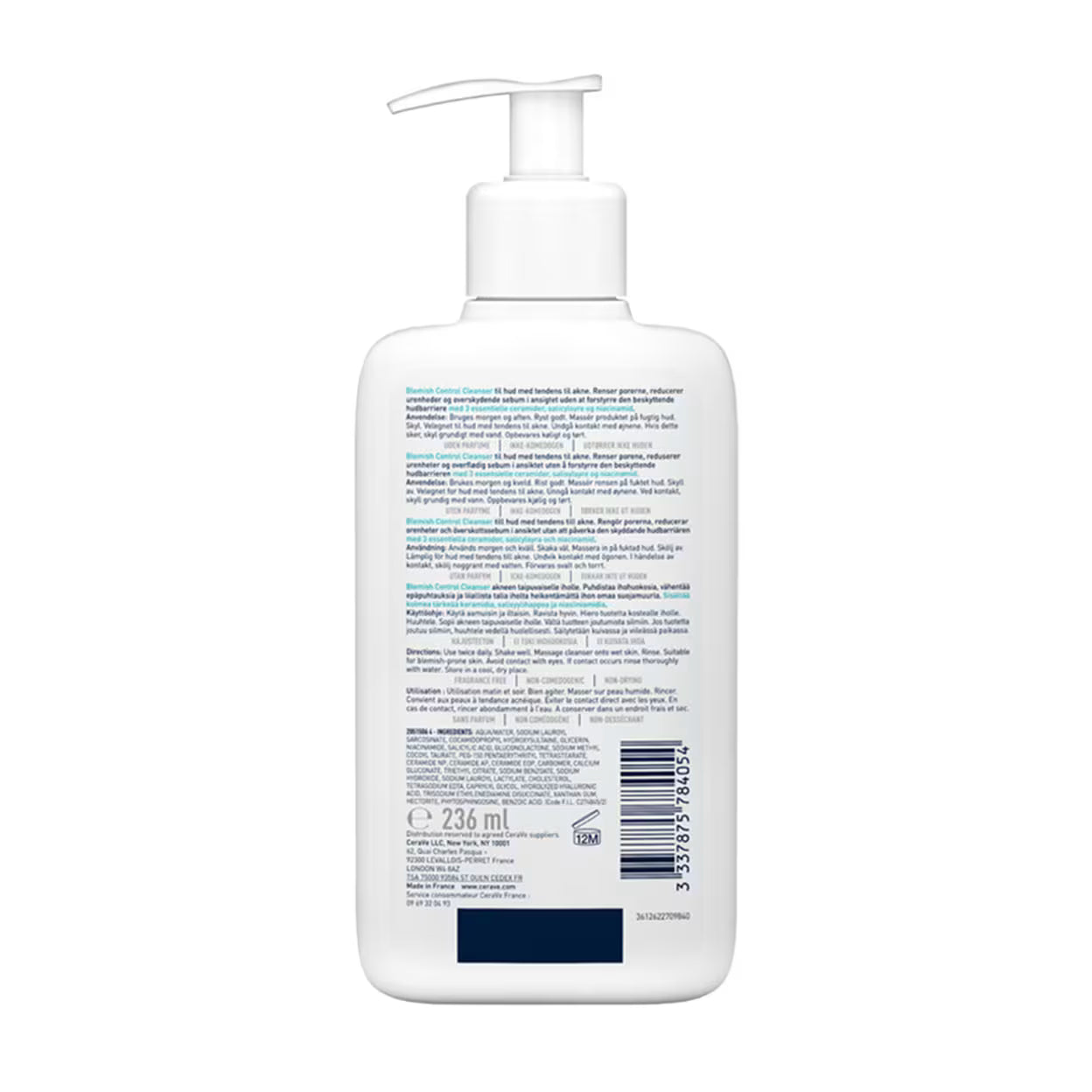 Blemish control cleanser for blemish - prone skin